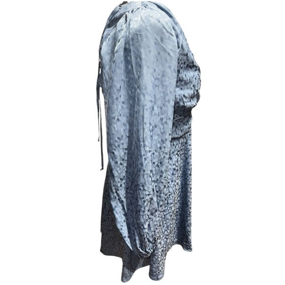 Evolutionary Apparel Dress L Jacquard Lace-Up Back Long Sleeve Cottagecore - Picture 4 of 4